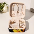 thumbnail image 6 of Starry Sky Travel Portable Square Jewelry Box Organizer for Rings Earrings Necklaces Bracelets Girls Women, 6 of 6