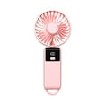 thumbnail image 4 of Clearance Under $5!Yyuenw Portable Handheld Fan with LED Display, 1200 mAh Battery Operated Fans, Small Mini Hand Held Fan 5 Speeds Level, LED Display, Battery Powered for Travel, Outdoor, Makeup, 4 of 5