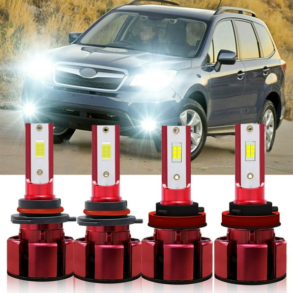 H11 9005 LED Headlight Bulbs for 2015-2019 Subaru Outback Low Beam/High Beam Lights