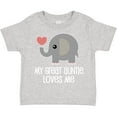 thumbnail image 3 of Inktastic Great Auntie Loves Me Elephant Boys or Girls Toddler T-Shirt, 3 of 5