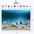 thumbnail image 3 of ABPHOTO Polyester 7x5ft Amazing Undersea View Backdrop Famous European Style Landscapes Photography Background, 3 of 5