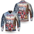 thumbnail image 3 of Santa is Coming Doberman Pinscher Merry Christmas Xmas Noel Truck Tree All Over Print 3D Baseball Jacket Doberman Dog Lover Gifts Bomber Jacket Softball - 02023, 3 of 6
