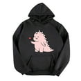 thumbnail image 2 of Gibobby Túnica de moda Ladys Drawstring Warm Hoodie Casual Long mangas impresas Pullover Suatshirt Top （Negro， L), 2 of 5