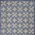 thumbnail image 4 of 5' X 8' Blue Fleur De Lis Stain Resistant Non Skid Area Rug, 4 of 6