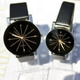 thumbnail image 3 of 2-Piece Couples Watch Set Man Woman Black Band Casual Sports Matching His Hers Watch-333-B, 3 of 9