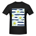 thumbnail image 4 of Bingfone Daisy Striped Nautical Men'S Loose Fit Short-Sleeve Pocket T-Shirt, 4 of 7