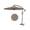 Tan, variant on Arigeas 10FT Cantilever Umbrella with Cross Base, Outdoor Offset Patio Umbrella with Tilt and Crank Lift
