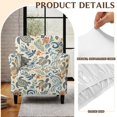 thumbnail image 6 of FKELYI Stretch Couch Sofa Cover Non-Slip Armchair Slipcover for Home Living Room Office Art Boho Flower Turtle Print Furniture Protector Washable Loveseat Covers, 6 of 7
