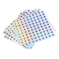 thumbnail image 1 of Unique Bargains Laser Capital Letter Stickers, Alphabet E Round Self-Adhesive Reflective Letter Stickers 10 Sheets(1000 Stickers), 1 of 7