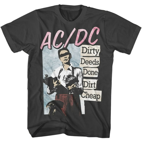 AC/DC Dirty Deeds Smoke Adult T-Shirt