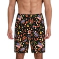 thumbnail image 3 of Lsque BBQ Party Mens Sleep Pajama Shorts,Short Pajama Pants, Cotton Ultra-Soft Knit-Large, 3 of 9