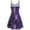 Purple, variant on Women's 90s Boho Mini Dress, Mesh A Line Short Dress ,Summer Festival Outfit for Rave, Party, Concert White XXXXXL
