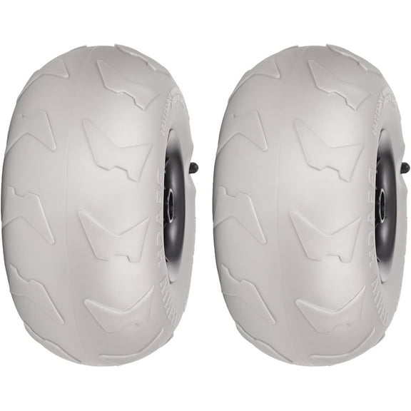 Miumaeov 9" Balloon Wheels Beach Cart Tires 2 Pack Replacement Beach Sand Tires for Beach Buggy Kayak Trolley Canoe Dolly Rolling Walke
