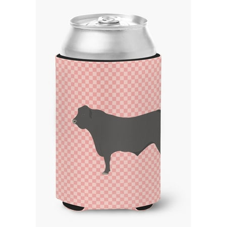 

Black Angus Cow Pink Check Can or Bottle Hugger
