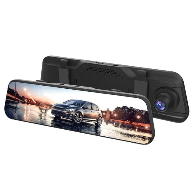 Touch 9.66-Inch Square Screen 1080P HD Wifi Stream Media Rearview Mirror Dash Cam Car Recorder System