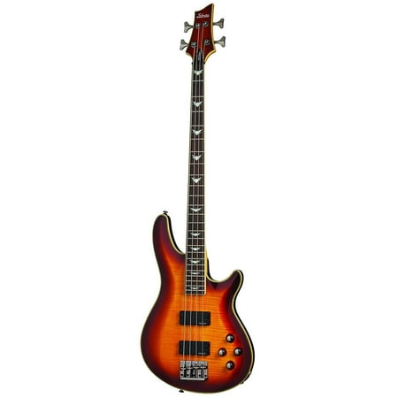 Schecter Omen Extreme-4 Series 4-String Bass Guitar w/Quilted Maple Top - Vintage Sunburst