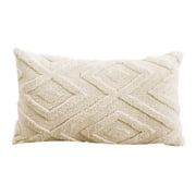 Fnyoxu Lumbar Pillow Cover 20x12 Inch - Patterned Rectangular Decorative Cushion Case for Sofa & Bed, Lightweight Polyester