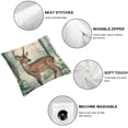 thumbnail image 6 of Acheng  Forest Animals Pillow Covers Set of 2 Deer Decorative Pillows Case Outdoor for Couch Sofa Room Home Decor 22x22in, 6 of 7