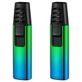thumbnail image 1 of Encendedores Antorcha Portatil ColorTorchBlue 2 Pzas Azul/Verde Recargable Metal Gas Butano., 1 of 1