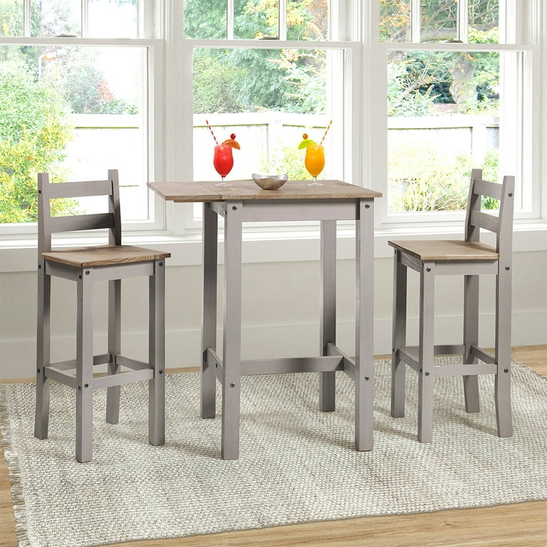 Bar height dining table set with leaf deals