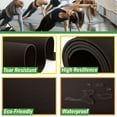 thumbnail image 3 of Wakeman Large Yoga Mat - 6’x4’ 8mm Thick Non-Slip Wide Exercise Mat, Black, 3 of 10