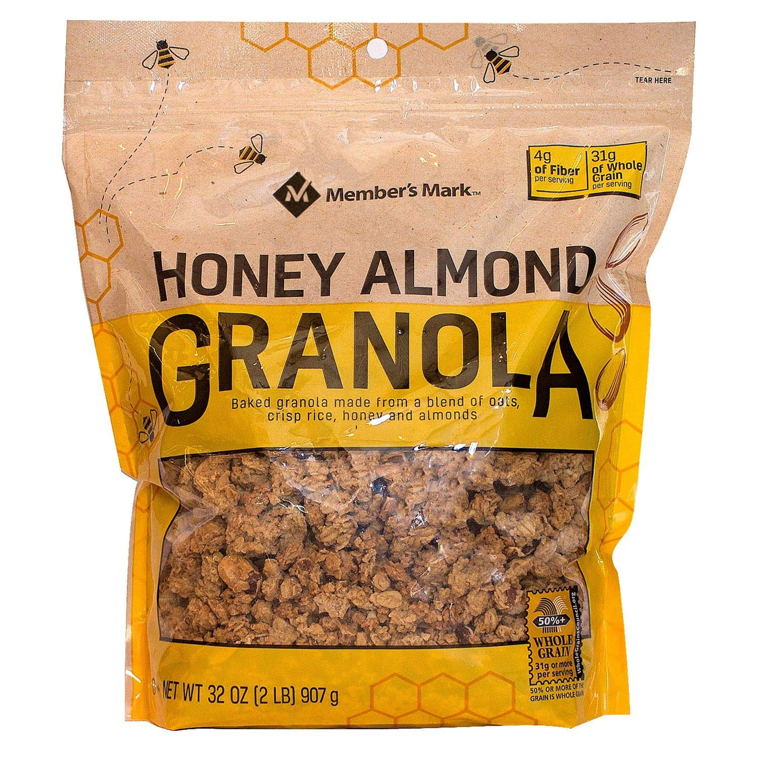 M.m Honey Almond Granola (32 Oz.) - Walmart.com - Walmart.com