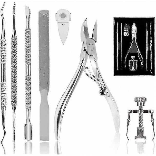7-Piece Stainless Steel Pedicure and Nail Clippers Kit for Professional Use