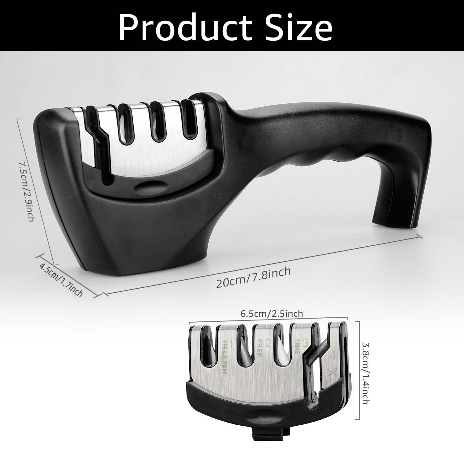 Kitchen Chef Knife Knives Set Stainless Steel Forged Knife Nakiri Scissors Ceramic Peeler Slicer Paring Knife with Gift Case + 4 in 1 Knife sharpener