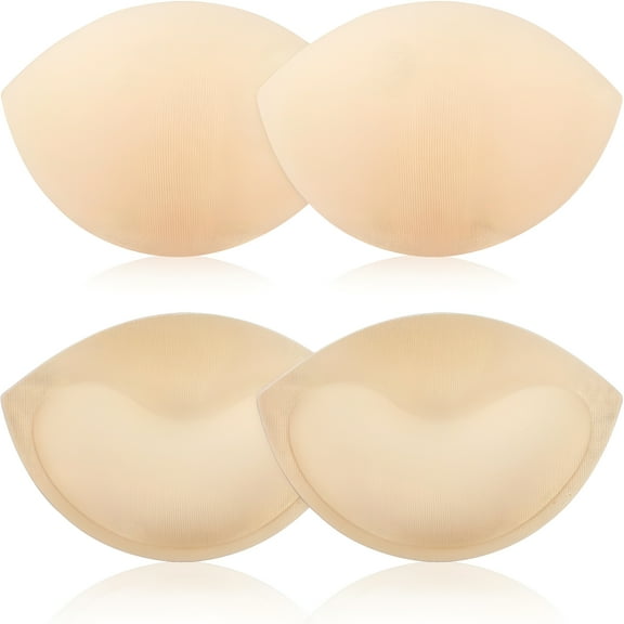 TELOLY 2 Pairs Bra Inserts Breast Enhancers - Women's Push Up Bra Pads Inserts, Large Cup Bust Lifter, Push up Swimsuit Pads, Breast Enhancer Cups - Add Cups Size Instantly Fits A and B Cup