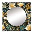 thumbnail image 2 of Designart "Blooming Journey I" 0 Square Mirror For Wall Decor - Large Green Square Mirror Printed Wall Decor - Bohemian Square Living Room Mirror, 2 of 5