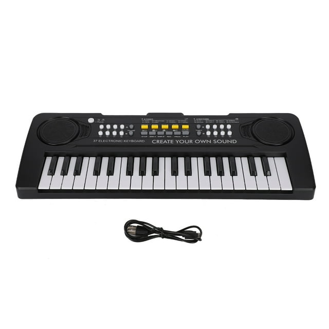 Piano de juguete, piano eléctrico de 37 teclas USB instrumentos musicales juguete piano eléctrico verdadera excelencia