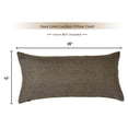 thumbnail image 5 of Aiking Home Woven Fine Faux Linen Throw Pillow Cover, size 14"x26", Brown, 5 of 6