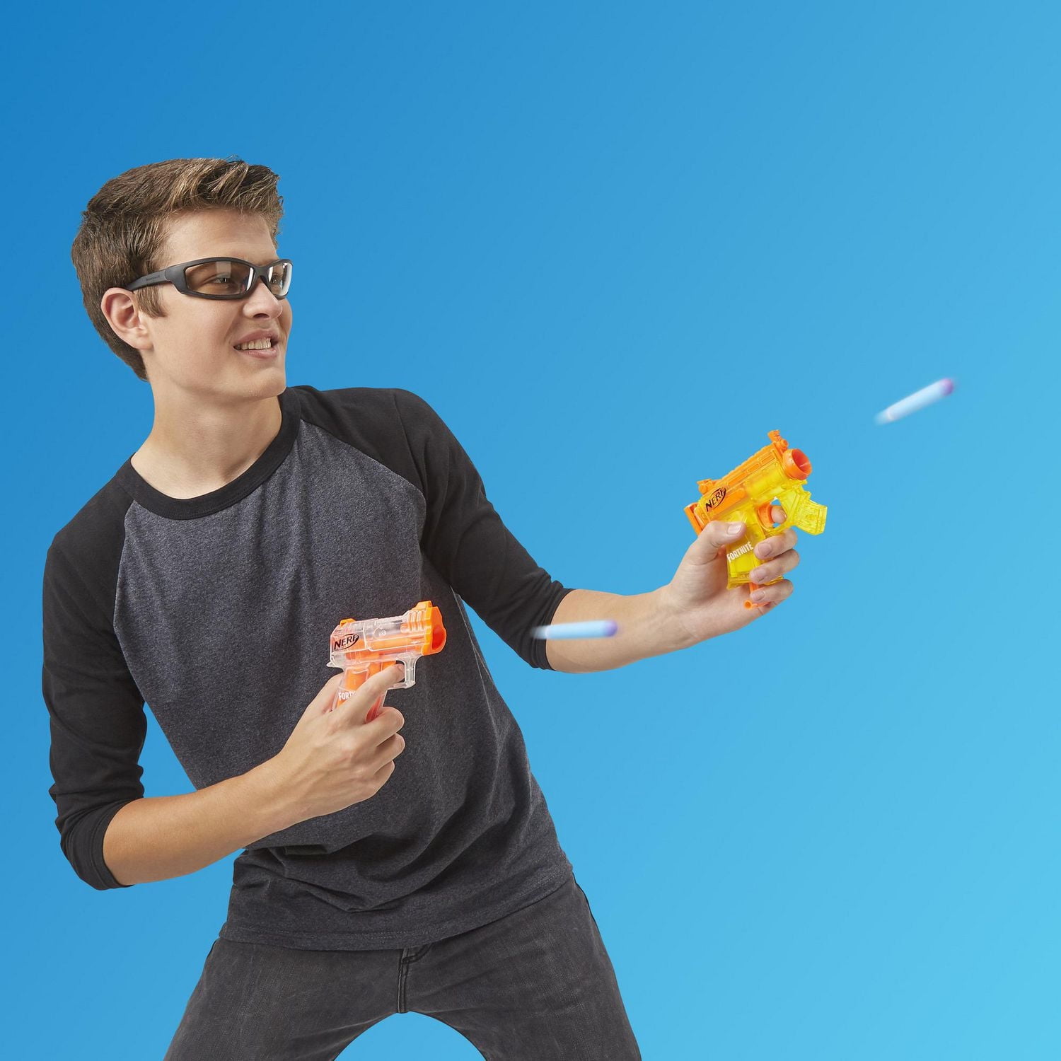 Nerf Fortnite Micro Ice Storm Collection -- Includes 6 Blasters and 12 Official Nerf Elite Darts