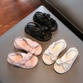 thumbnail image 7 of URMAGIC Summer Toddler Little Girls Soft Leather Bow Non-Slip Sandals with Bow, 7 of 7