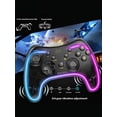 thumbnail image 6 of Wireless Controller Gamepad 3 Level Vibration Adjustable 6-Axis Somatosensory Chip for Switch Pro/Switch/Switch OLED/Switch Lite (Black), 6 of 7