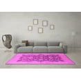 thumbnail image 3 of Ahgly Company Indoor Square Oriental Pink Traditional Area Rugs, 8' Square, 3 of 4