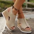 thumbnail image 1 of WILLBEST Sandalias De Plataforma De Verano Para Mujer, Zapatillas Informales Planas Retro A La Moda Para Mujer, Sandalias, 1 of 5