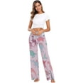 thumbnail image 6 of FREEAMG Women Pajama Pants Lounge Pants Long Stretch Comfy Sleepwear Pink Dinosaur, 6 of 7