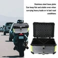 thumbnail image 4 of 65L Motorcycle Top Case, Water Resistant Aluminum Alloy Motorcycle Trunk, Motorcycle Tail Box with Security Lock, Quick Release Bottom Plate, Motorcycle Top Box for Helmet Luggage, 4 of 7