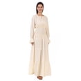 thumbnail image 4 of ThePirateDressing Women’s Renaissance Medieval Peasant Smocked Maxi Dress, 100% Rayon, 4 of 6