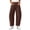 Brown, variant on Barrel Sweatpants Women Fall Winter Elastic Waist Casual Loose Fit Wide Leg Sweat Pants Trousers with Pockets