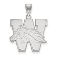 thumbnail image 2 of Western Michigan Large (3/4 Inch) Pendant (10k White Gold), 2 of 5