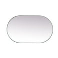thumbnail image 6 of Elegant Decor Metal Frame Oval Mirror 36x60 Inch in Silver, 6 of 12