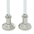 thumbnail image 5 of DecMode 2 Candle Silver Aluminum Candle Holder, Set of 2, 5 of 9