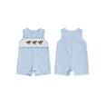thumbnail image 2 of BemeyourBBs Baby Boys Rompers Horse Embroidery Stripe Summer Clothes Overalls, 2 of 9
