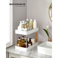 thumbnail image 3 of Fregadero de baño de 2 niveles, organizadores y almacenamiento de gabinetes de cocina, 15.7 x 8.7 x 12.2 pulgadas, blanco, 3 of 14