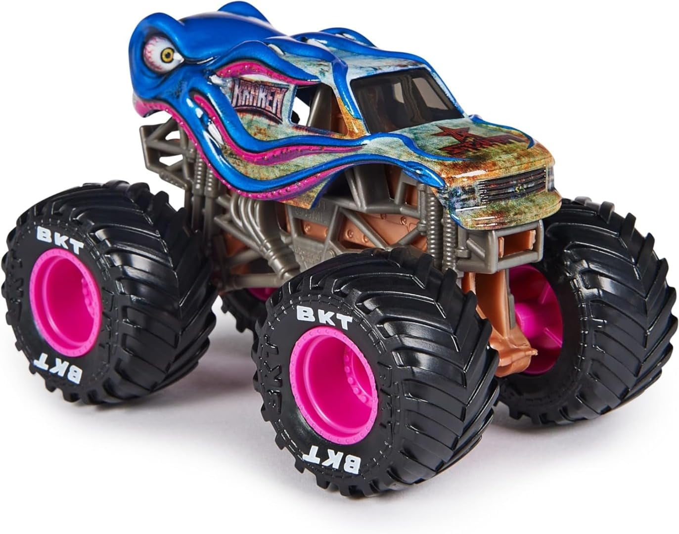 Camión fundido a presión Monster Jam 2024 Kraken oficial a escala