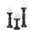 Vintage Brown, variant on Farmhouse Wooden Candle Holders for Pillar Candles Set of 3, Rustic Wood Candle Holder Table Centerpiece Decor, 12'' 9'' 6'' Vintage Tall Candle Stand Decorative, Brown