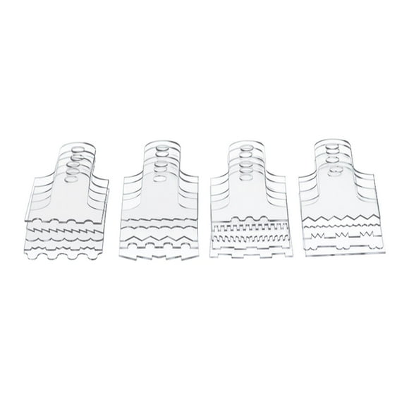 20Pcs Transparent Cake Scraper Decoration Edge Icing Smoother DIY Supplies Comb