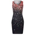 thumbnail image 4 of B91xZ Dresses for Women 2024 Robe d'Invité de Mariage Décontractée Ample Robe Longue Sans Manches Fendue Maxi Robes,RD1 L, 4 of 4